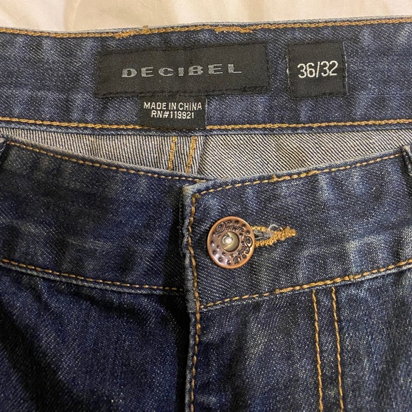 Men’s Distressed Slim Fit Decibel Jeans size 36/32 - Picture 3 of 8